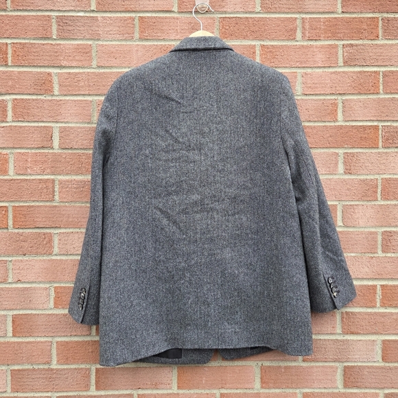 Everlane The Oversized Blazer in Wool Grey Herringbone Size 8 - Picture 5 of 6